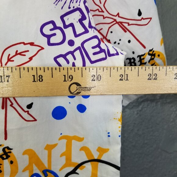 Eighty Eight Button Up Shirt Youth 18/20 Men’s S Graffiti Shirt Skull Peace Rose - Picture 15 of 15